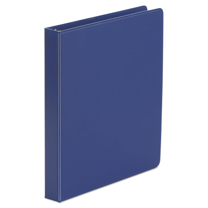 Universal Economy Non-View Round Ring Binder, 3 Rings, 1" Capacity, 11 x 8.5, Royal Blue