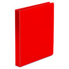 Universal Economy Non-View Round Ring Binder, 3 Rings, 1" Capacity, 11 x 8.5, Red