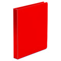 Universal Economy Non-View Round Ring Binder, 3 Rings, 1" Capacity, 11 x 8.5, Red