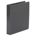 Universal Economy Non-View Round Ring Binder, 3 Rings, 1.5" Capacity, 11 x 8.5, Black, 4/Pack
