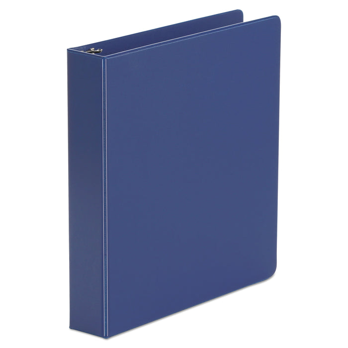 Universal Economy Non-View Round Ring Binder, 3 Rings, 1.5" Capacity, 11 x 8.5, Royal Blue