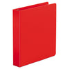 Universal Economy Non-View Round Ring Binder, 3 Rings, 1.5" Capacity, 11 x 8.5, Red