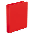 Universal Economy Non-View Round Ring Binder, 3 Rings, 1.5" Capacity, 11 x 8.5, Red