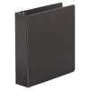 Universal Economy Non-View Round Ring Binder, 3 Rings, 2" Capacity, 11 x 8.5, Black, 4/Pack