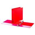 Universal Economy Non-View Round Ring Binder, 3 Rings, 2" Capacity, 11 x 8.5, Red