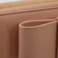 Prada Saffiano Light Pink Bow Zip Around Wallet #3117 by Bolt Boutique