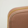 Prada Saffiano Light Pink Bow Zip Around Wallet #3117 by Bolt Boutique
