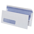 Universal Self-Seal Security Tint Business Envelope, Address Window, #10, Square Flap, Self-Adhesive Closure, 4.13 x 9.5, White, 500/BX