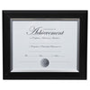 DAX 2-Tone Document Frame, 8.5 x 11 Insert, Black/Silver Frame