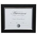 DAX 2-Tone Document Frame, 8.5 x 11 Insert, Black/Silver Frame