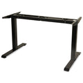 Alera 2-Stage Electric Adjustable Table Base, 48 to 72w x 24 to 36d x 27.5 to 47.2h, Black