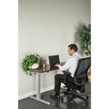 Alera 2-Stage Electric Adjustable Table Base, 48 to 72w x 24 to 36d x 27.5 to 47.2h, Gray
