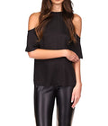 Michael Michael Kors Cold-Shoulder Cheetah-Print Top by Vanessa Jane