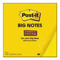 Post-it Big Notes, Unruled, 11 x 11, Yellow, 30 Sheets