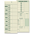 TOPS Time Clock Cards, Replacement for 331-10, Two Sides, 3.5 x 8.5, 500/Box