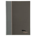 TOPS Royale Casebound Business Notebooks, 1 Subject, Medium/College Rule, Black/Gray Cover, 8.25 x 5.88, 96 Sheets