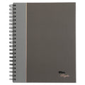 TOPS Royale Wirebound Business Notebooks, 1 Subject, Medium/College Rule, Black/Gray Cover, 10.5 x 8, 96 Sheets