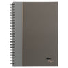 TOPS Royale Wirebound Business Notebooks, 1 Subject, Medium/College Rule, Black/Gray Cover, 11.75 x 8.25, 96 Sheets