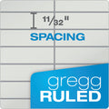 TOPS Prism Steno Pads, Gregg Rule, Gray Cover, 80 Gray 6 x 9 Sheets, 4/Pack