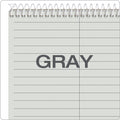 TOPS Prism Steno Pads, Gregg Rule, Gray Cover, 80 Gray 6 x 9 Sheets, 4/Pack
