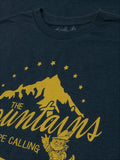 Woodsy Owl The Mountains are Calling T-Shirt - Navy by Tee Luv