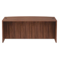 Alera Valencia Series Bow Front Desk Shell, 71" x 41.38" x 29.63", Modern Walnut