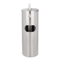 2XL Standing Stainless Wipes Dispener, 12 x 12 x 36, Cylindrical, 5 gal, Stainless Steel