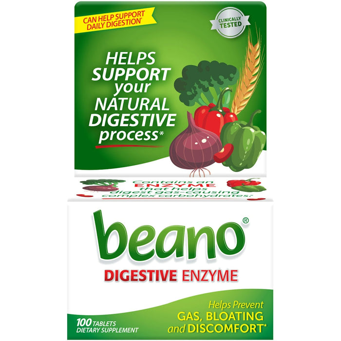 Beano Ultra Gas Prevention Tablets – Natural Enzyme Digestive Aid – 100 Count by Pasteur Pharmacy
