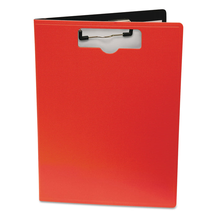 Mobile OPS Portfolio Clipboard with Low-Profile Clip, Portrait Orientation, 0.5" Clip Capacity, Holds 8.5 x 11 Sheets, Red