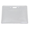 SICURIX Badge Holder, Horizontal, 2.13 x 3.38, Clear, 12/Pack