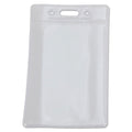 SICURIX Badge Holder, Vertical, 2.75 x 4.13, Clear, 12/Pack