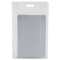 SICURIX Badge Holder, Vertical, 2.75 x 4.13, Clear, 12/Pack