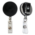 SICURIX Heavy Duty ID Card Reel, 30" Extension, Black/Chrome