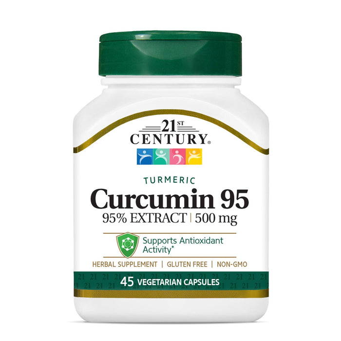 21st Century Curcumin 95, 500 Mg, 45 Vegetarian Capsules by Pasteur Pharmacy