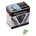 Baumgartens Plastiklips Paper Clips, Large, Smooth, Assorted Colors, 200/Box
