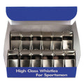 Champion Sports Sports Whistle, Medium Weight, Metal, Silver, Dozen
