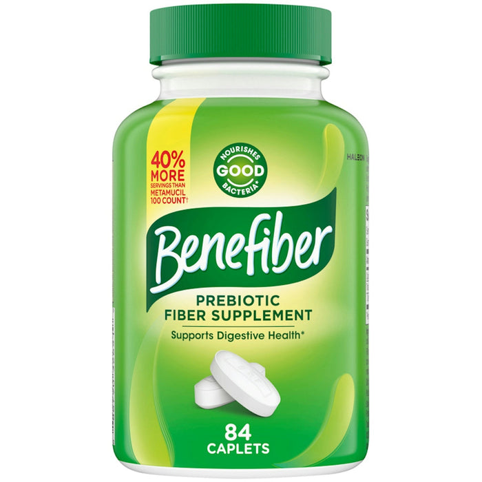Benefiber Prebiotic Fiber Supplement – 84 Coated Caplets by Pasteur Pharmacy