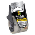 Duck MAX Packaging Tape with Dispenser, 1.5" Core, 1.88" x 22 yds, Crystal Clear, 6/Pack