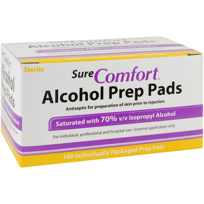 SureComfort Alcohol Prep Pads 100ct by Pasteur Pharmacy
