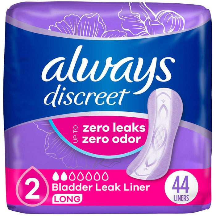 Always Discreet Very Light Absorbency Long Length Incontinence Liners by Pasteur Pharmacy