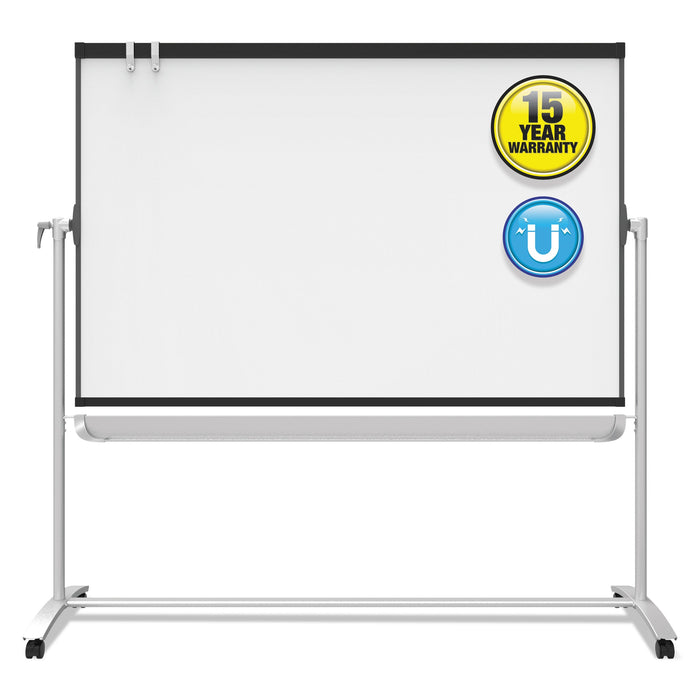 Quartet Prestige 2 Mobile Presentation Easel, 6 ft x 4 ft, Silver/Graphite