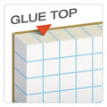 TOPS Quadrille Pads, Quadrille Rule (6 sq/in), 50 White 8.5 x 11 Sheets