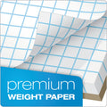 TOPS Quadrille Pads, Quadrille Rule (6 sq/in), 50 White 8.5 x 11 Sheets