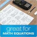 TOPS Cross Section Pads, Cross-Section Quadrille Rule (8 sq/in, 1 sq/in), 50 White 8.5 x 11 Sheets