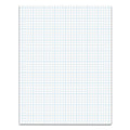 TOPS Cross Section Pads, Cross-Section Quadrille Rule (4 sq/in, 1 sq/in), 50 White 8.5 x 11 Sheets