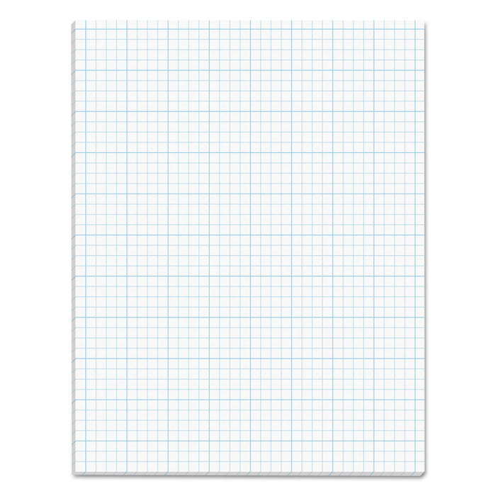 TOPS Cross Section Pads, Cross-Section Quadrille Rule (4 sq/in, 1 sq/in), 50 White 8.5 x 11 Sheets
