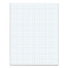 TOPS Cross Section Pads, Cross-Section Quadrille Rule (5 sq/in, 1 sq/in), 50 White 8.5 x 11 Sheets