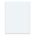 TOPS Cross Section Pads, Cross-Section Quadrille Rule (5 sq/in, 1 sq/in), 50 White 8.5 x 11 Sheets