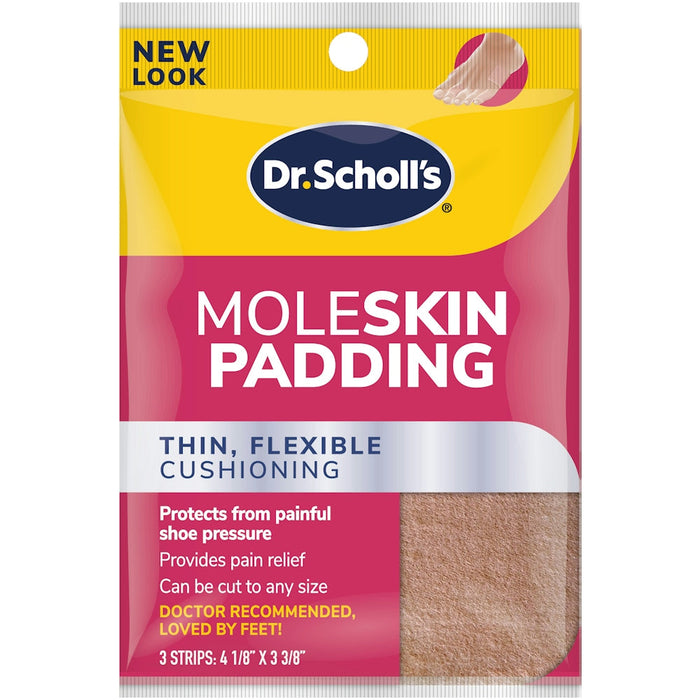 Dr. Scholl's Moleskin Padding Strips, 3 Strips by Pasteur Pharmacy