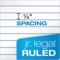 TOPS Docket Ruled Perforated Pads, Narrow Rule, 50 White 5 x 8 Sheets, 12/Pack